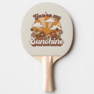 Pala De Ping Pong Retro Groovy   Eres mi Sunshine