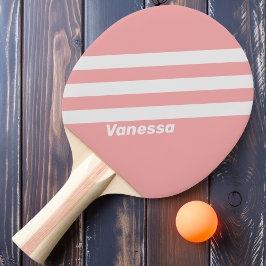 Pala De Ping Pong Retro Kiss Tres Rayas con Nombre