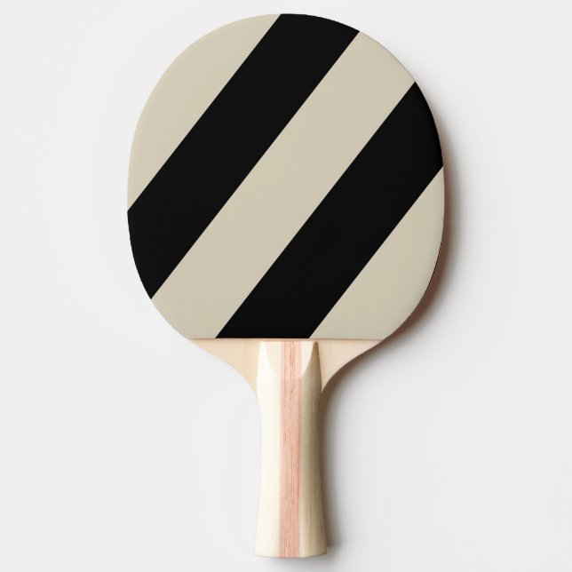 Pala De Ping Pong Retro Medianoche Tres Bandas Negrita (Anverso)