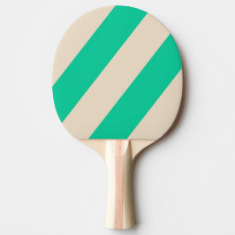 Pala De Ping Pong Retro Mint Tres Franjas Negras