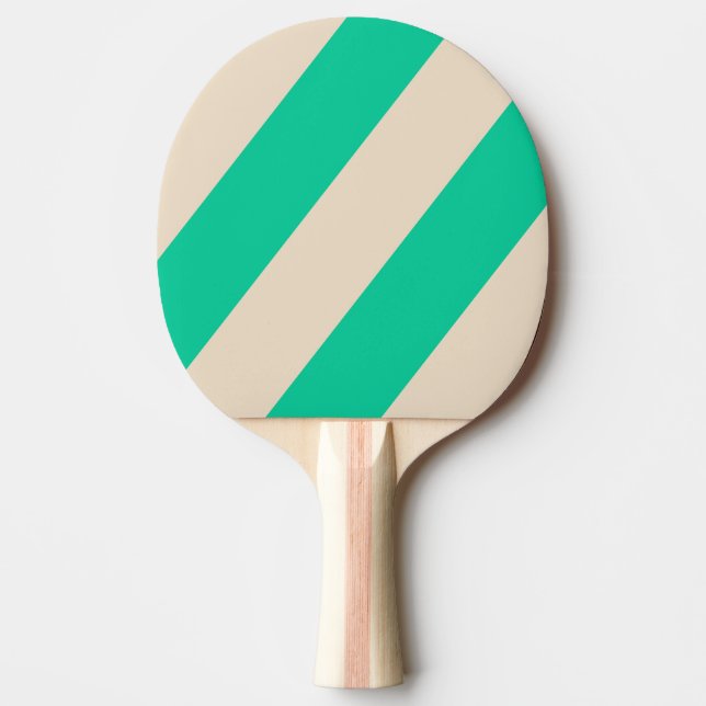 Pala De Ping Pong Retro Mint Tres Franjas Negras (Anverso)