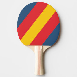 Pala De Ping Pong Retro Montaña Rayas Negritas