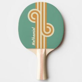 Pala De Ping Pong Retro Moss Loop con Nombre