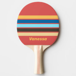 Pala De Ping Pong Retro Murmur Across Striping with Name