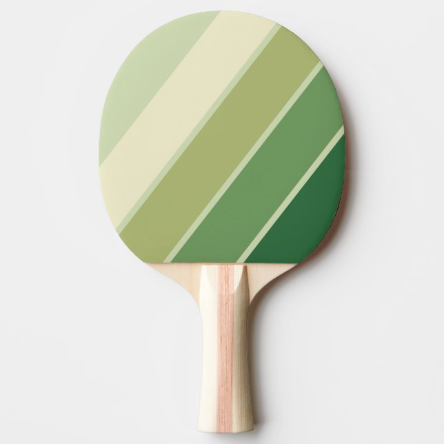 Pala De Ping Pong Retro Musgo Arcoíris Negrita (Anverso)