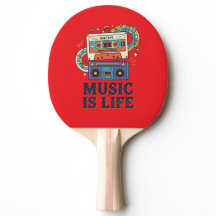 Retro Music Is Life Mixtape & Boombox Design.
