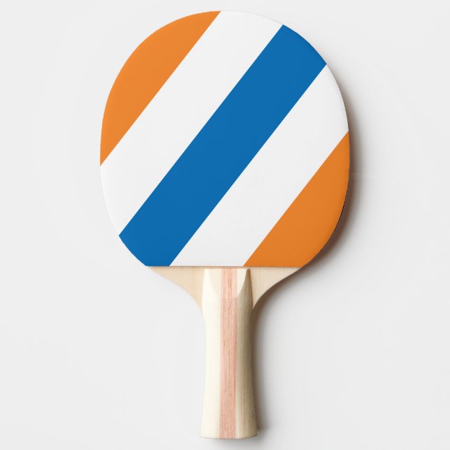 Pala De Ping Pong Retro New Amsterdam Franjas Negras (Anverso)