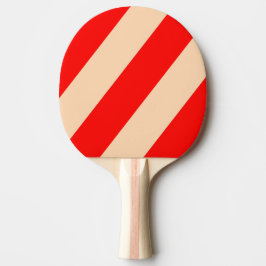 Pala De Ping Pong Retro Océano Horizonte Rayas Negritas