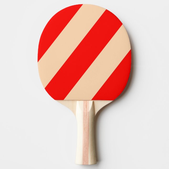 Pala De Ping Pong Retro Océano Horizonte Rayas Negritas (Anverso)