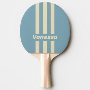 Pala De Ping Pong Retro Océano Tres Rayas con Nombre