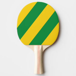 Pala De Ping Pong Retro Palma Tropical Tres Rayas Negras