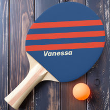 Retro Rojo y Azul tres bandas con nombre