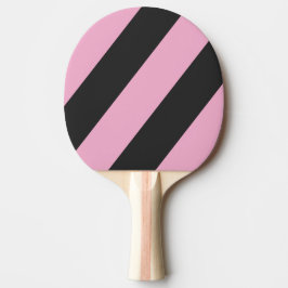 Pala De Ping Pong Retro Rosa Tres Rayas Negras Audaces