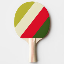 Pala De Ping Pong Retro Rugby Rayas Negras en Negrita