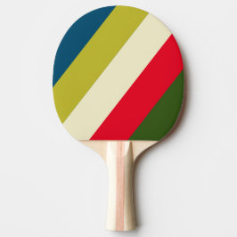 Pala De Ping Pong Retro Rugby Rayas Negritas