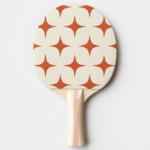 Retro Starburst Terracota Naranja Crema Vainilla
