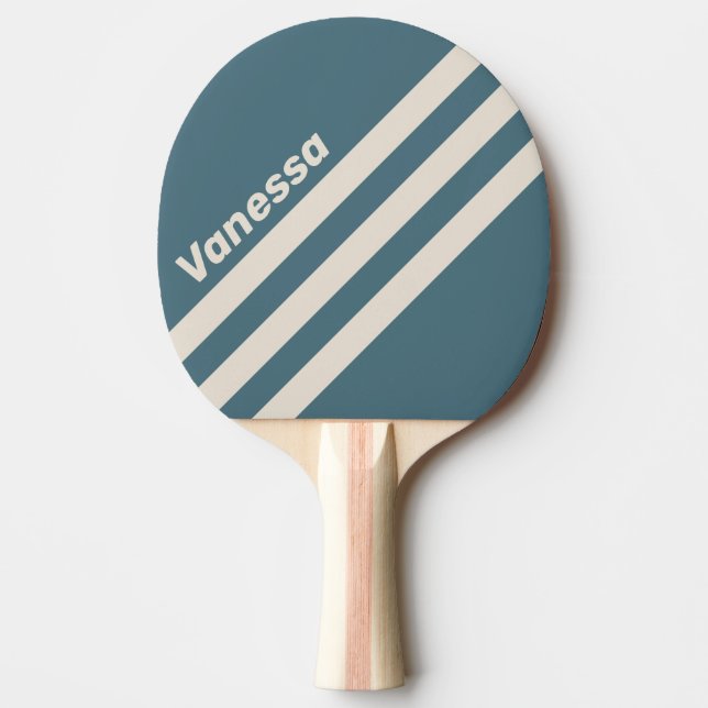 Pala De Ping Pong Retro Storm Three Angled Striping with Name (Anverso)