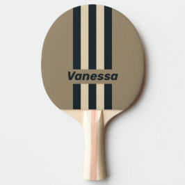 Pala De Ping Pong Retro Stormy Desert Three PIn Stripes with Name