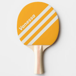 Pala De Ping Pong Retro Sun Kissed Three Angled Striping with Name