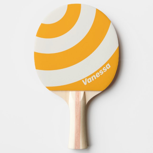 Pala De Ping Pong Retro Sun Kissed Three Circle Stripe with Name (Anverso)