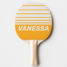 Pala De Ping Pong Retro Sun Kissed Three Horizon Striping with Name