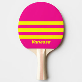 Pala De Ping Pong Retro Sun Soaked Three Across Striping with Name