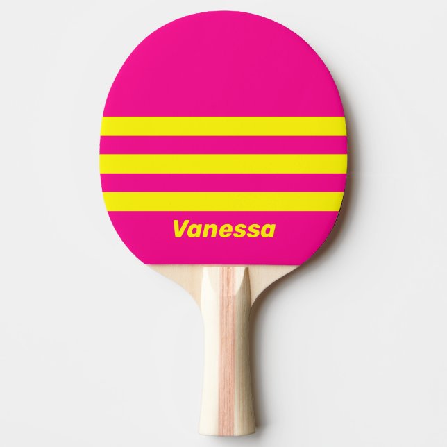 Pala De Ping Pong Retro Sun Soaked Three Across Striping with Name (Anverso)