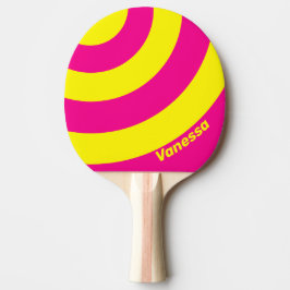 Pala De Ping Pong Retro Sun Soaked Three Circle Stripe with Name