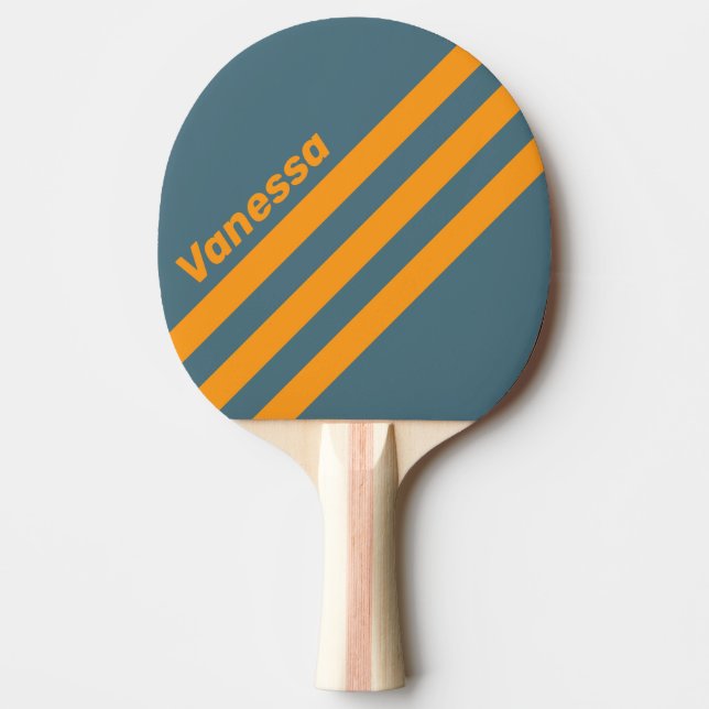 Pala De Ping Pong Retro Sunshine Three Angled Striping with Name (Anverso)