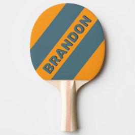 Pala De Ping Pong Retro Sunshine tres bandas negrita con nombre