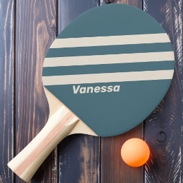Pala De Ping Pong Retro Tormenta Tres Rayas con Nombre