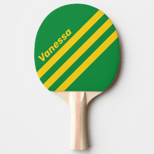 Pala De Ping Pong Retro Tropical Palma Franja de Tres Ángulos con No