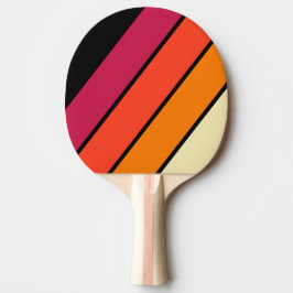 Pala De Ping Pong Retro VHS Franjas Negras