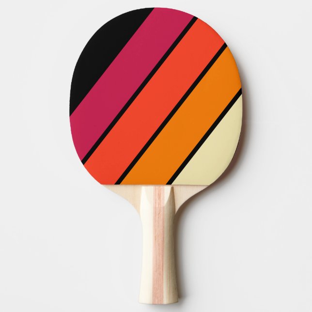 Pala De Ping Pong Retro VHS Franjas Negras (Anverso)