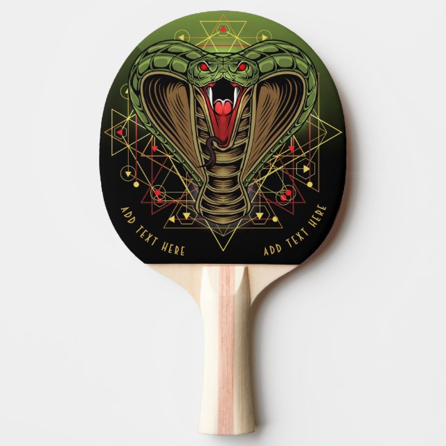 Pala De Ping Pong Rey cósmico Cobra Ping Pong Paddle (Anverso)
