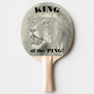 Pala De Ping Pong Rey de la charla divertida del tortazo del león