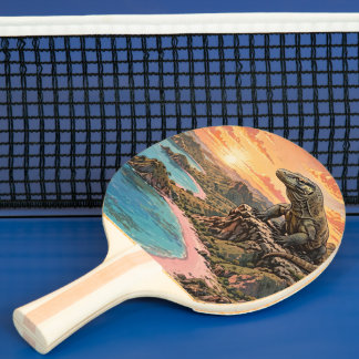 Pala De Ping Pong Rey Dragón de Komodo de la Isla