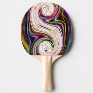 Pala De Ping Pong Ríos cósmicos 3 Swirls Ping Pong Paddle