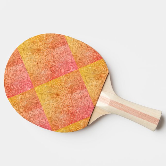 Pala De Ping Pong Ritmos Oceánicos con gradiente grunge verde y nara (Lateral)