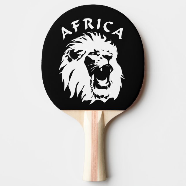 Pala De Ping Pong Roaring Lion Face | África (Anverso)