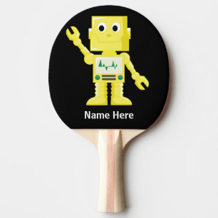 Pala De Ping Pong Robot amarillo