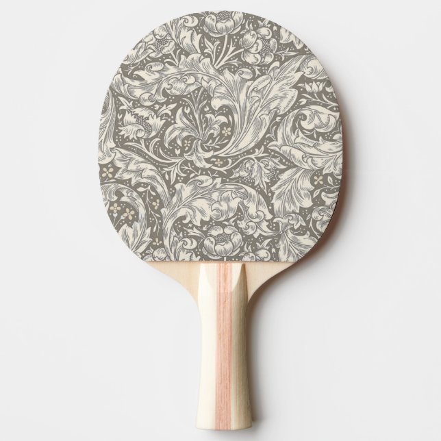 Pala De Ping Pong Robot floral botón de William Morris Bachelor (Anverso)