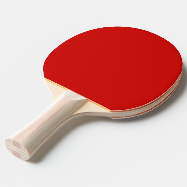 Pala De Ping Pong Rojo sólido (Ángulo frontal)