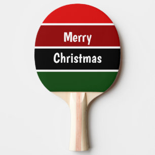 Pala De Ping Pong Rojo Y Verde Feliz Navidad Ping Pong Ball