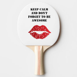 Pala De Ping Pong Romantic chic luxe red lips