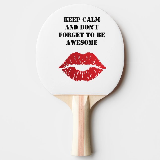 Pala De Ping Pong Romantic chic luxe red lips (Anverso)