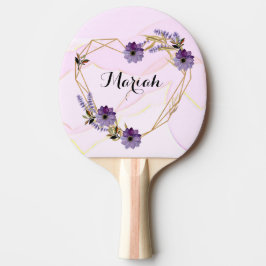 Pala De Ping Pong Romantic purple flower bouquet abstract background