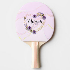 Pala De Ping Pong Romantic purple flower bouquet abstract background