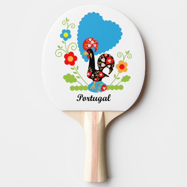 Pala De Ping Pong Rooster de Portugal (Anverso)