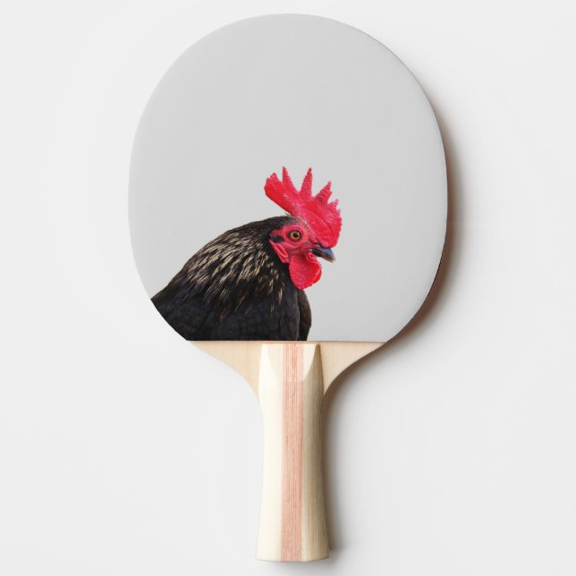 Pala De Ping Pong Rooster negro (Anverso)